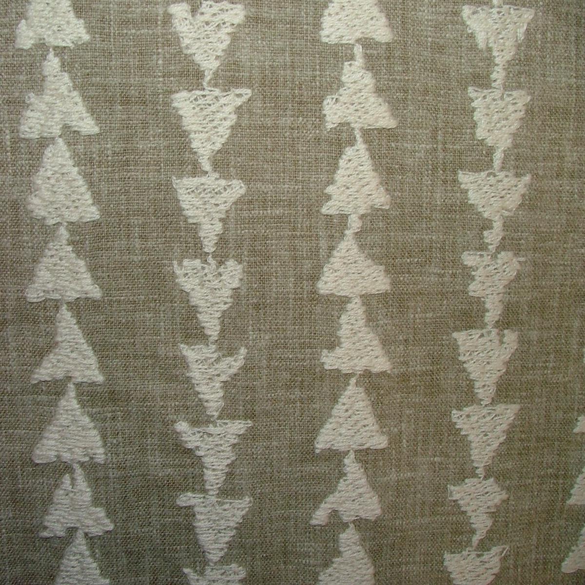 Beige Geometric Curtain Fabric Cushion Upholstery Multi Use - 14 Metre Roll