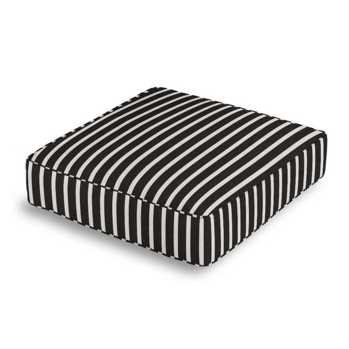 Box Floor Pillow in Sunbrella Shore - Classic