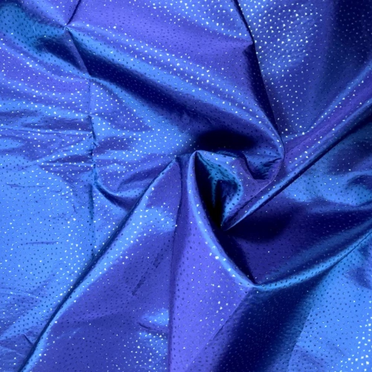 Glitzy,Sparkling, Dazzling Royal Blue Synthetic Fabric 60"W BTY or Half-YD