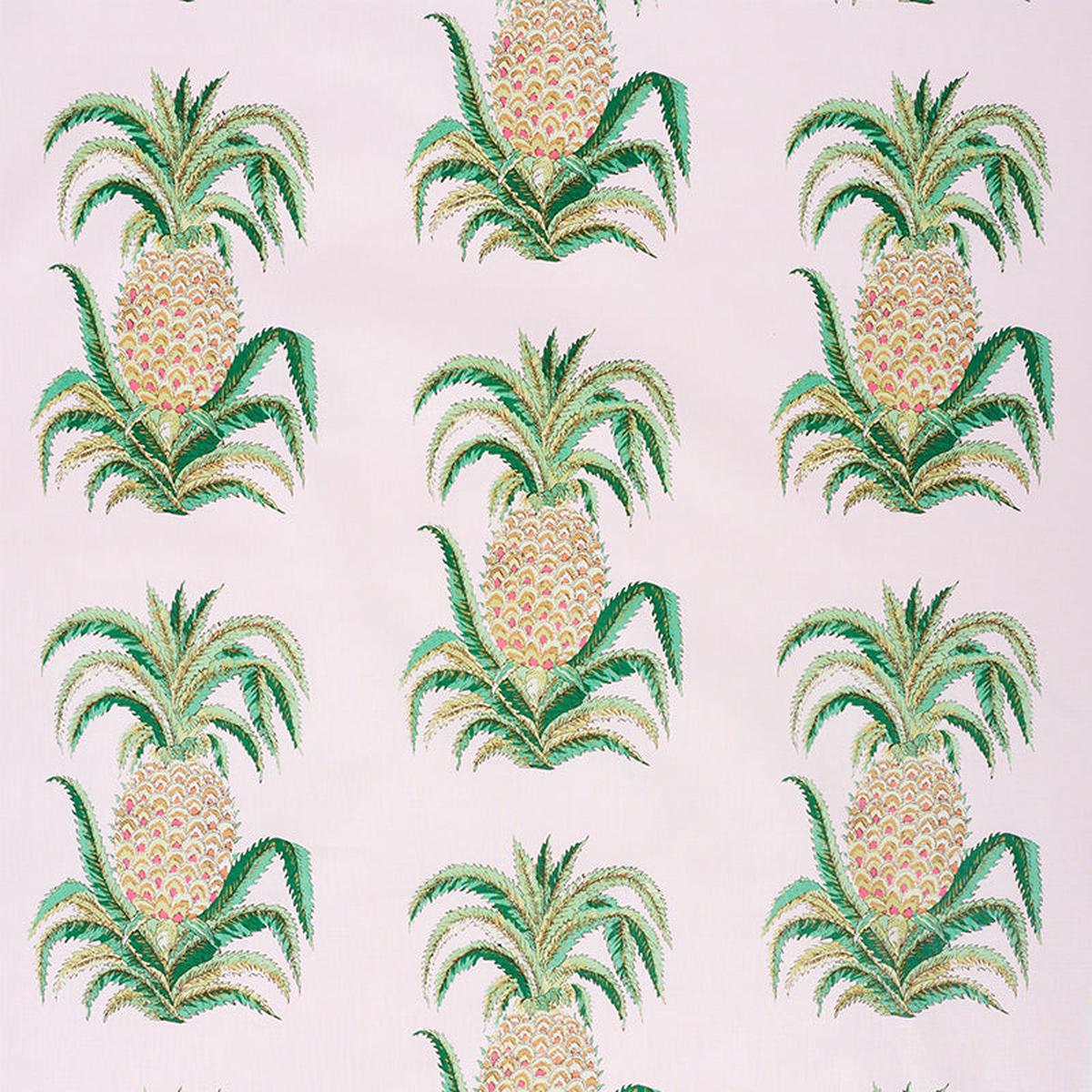 Pineapples Chintz Blush Fabric