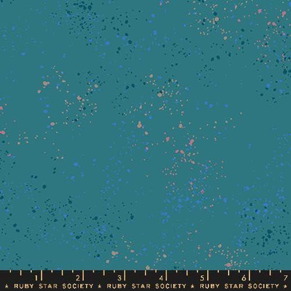 Blue Turquoise Speckled Storytime 4344 Fabric per Yard