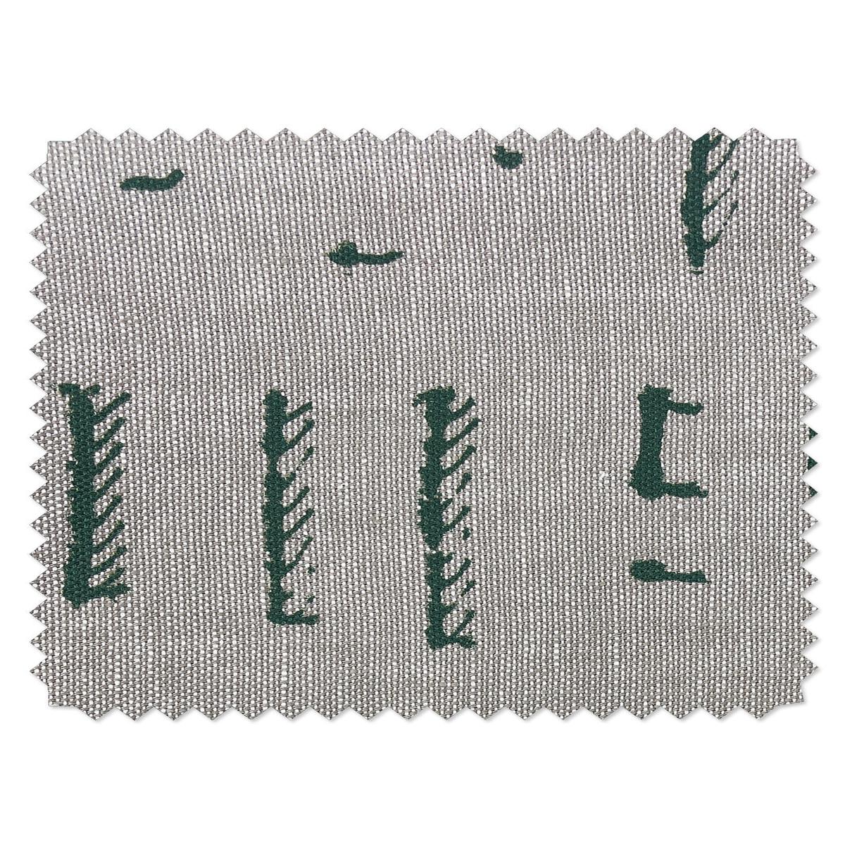 'Stitch' Flax Linen Fabric by Nathan Turner - Green