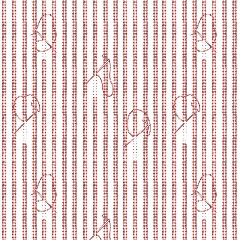 Sew Journal - Stitches Red