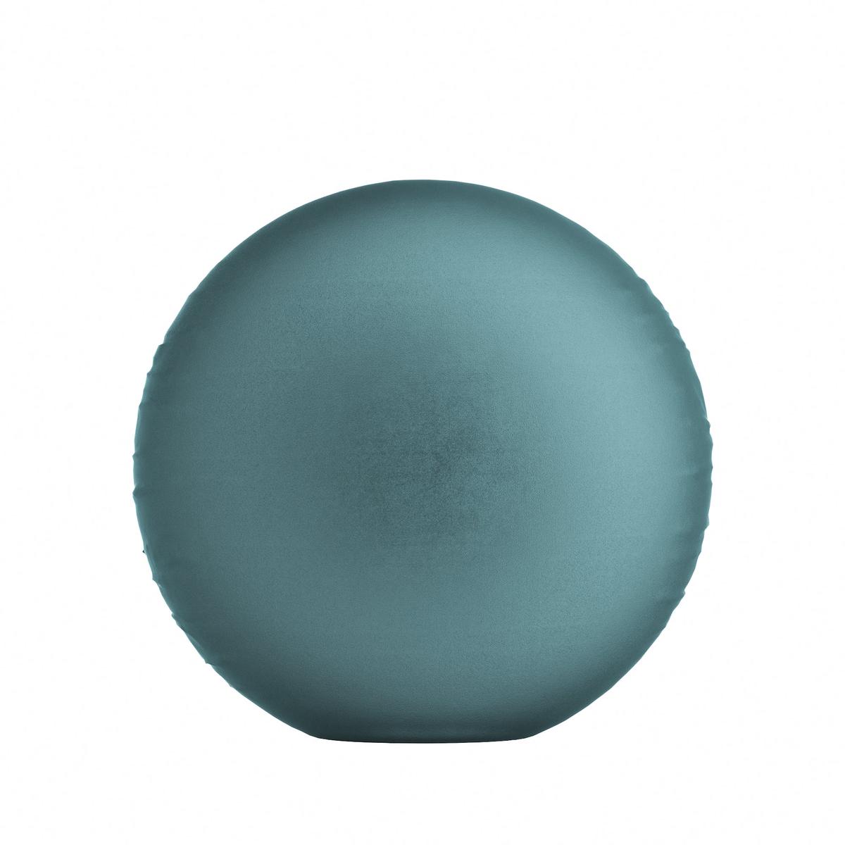 Circular Throw Pillow in Classic Velvet Peacock