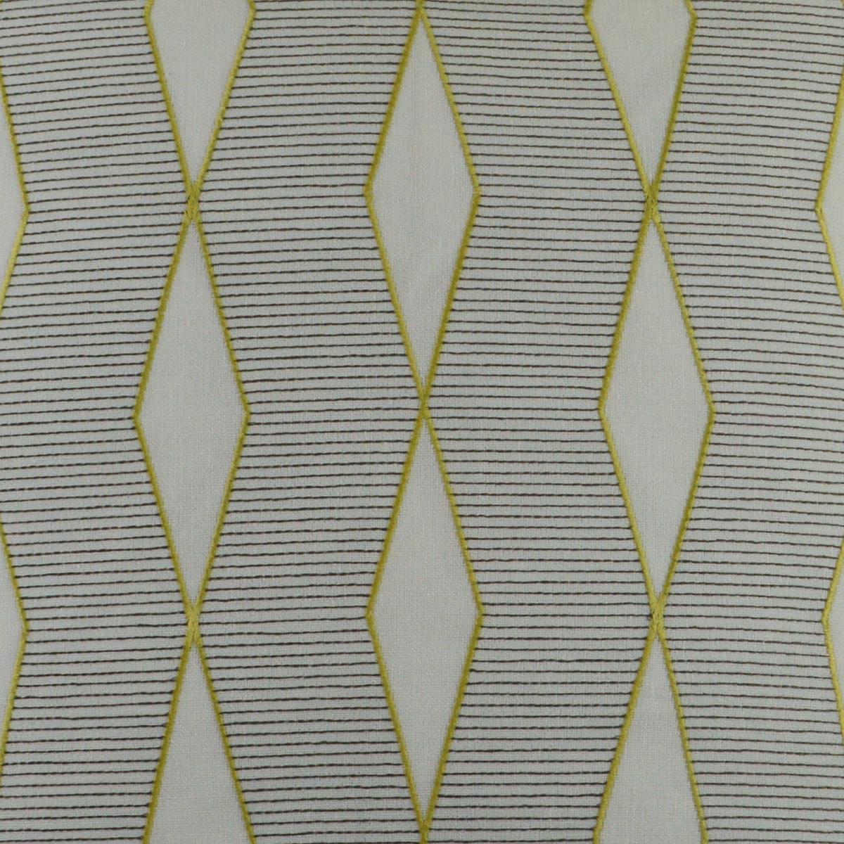 D.V. KAP HOME 2927-YARD Hiker Fabric Geometric Chartreuse, Ivory - Hiker