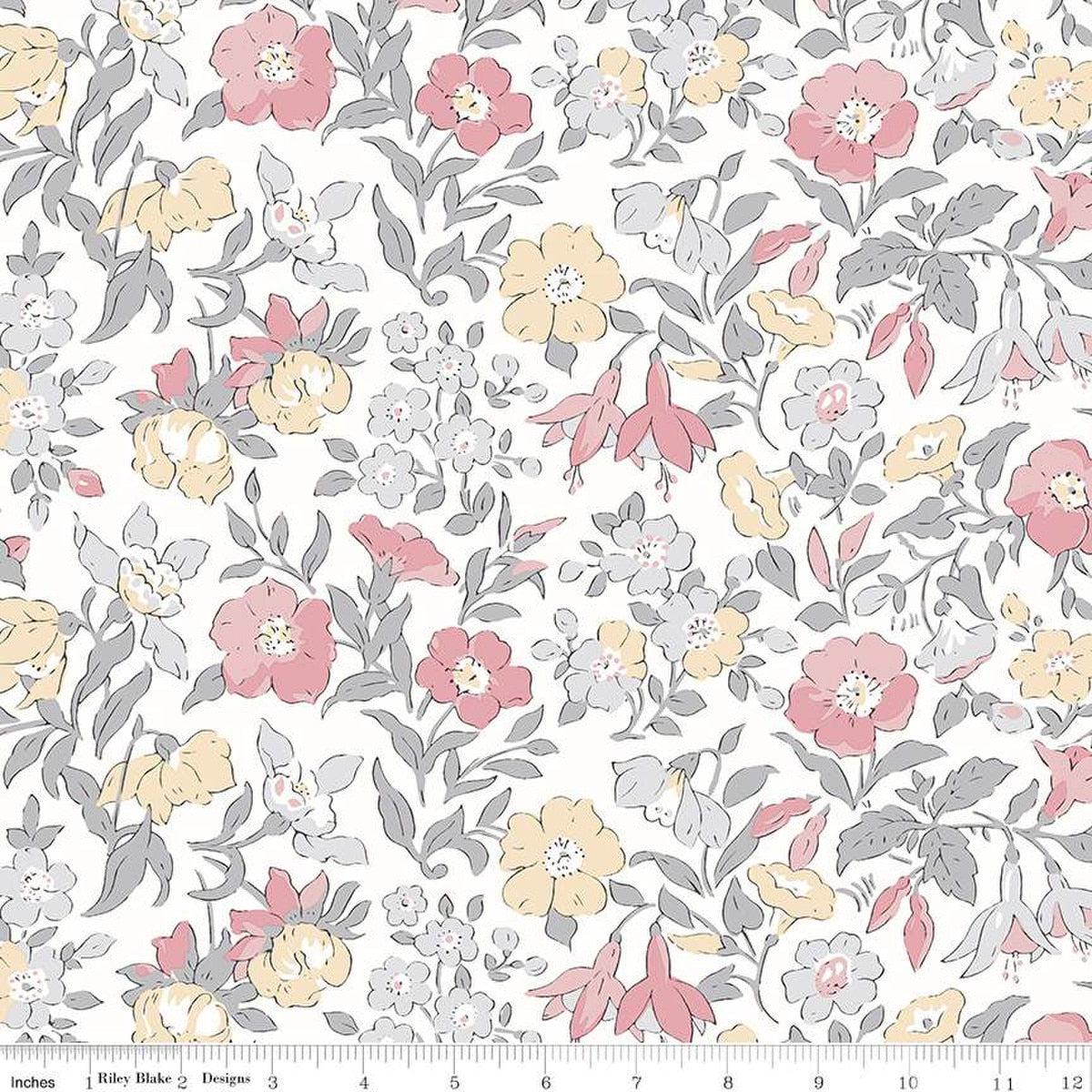 LIGHT FLORAL Mamie Field Wideback 107" - Liberty for Riley Blake
