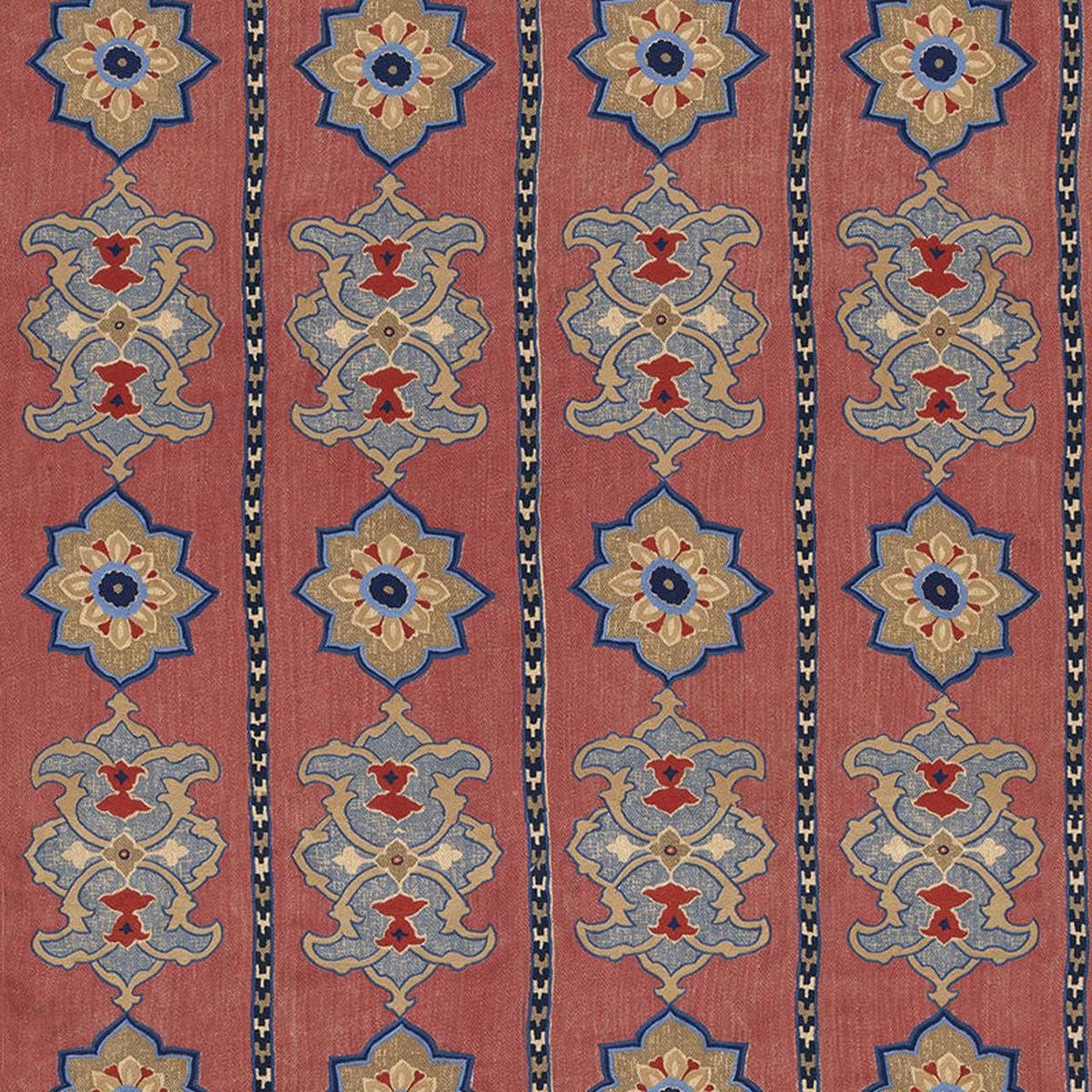 Temara Hand Embroidered Print Pomegranate Fabric