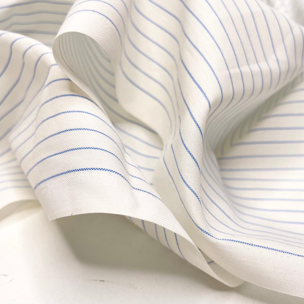 UB - Lined Paper - Poly/Cotton Woven - White/Blue Pinstripe - 1.3M Bundle