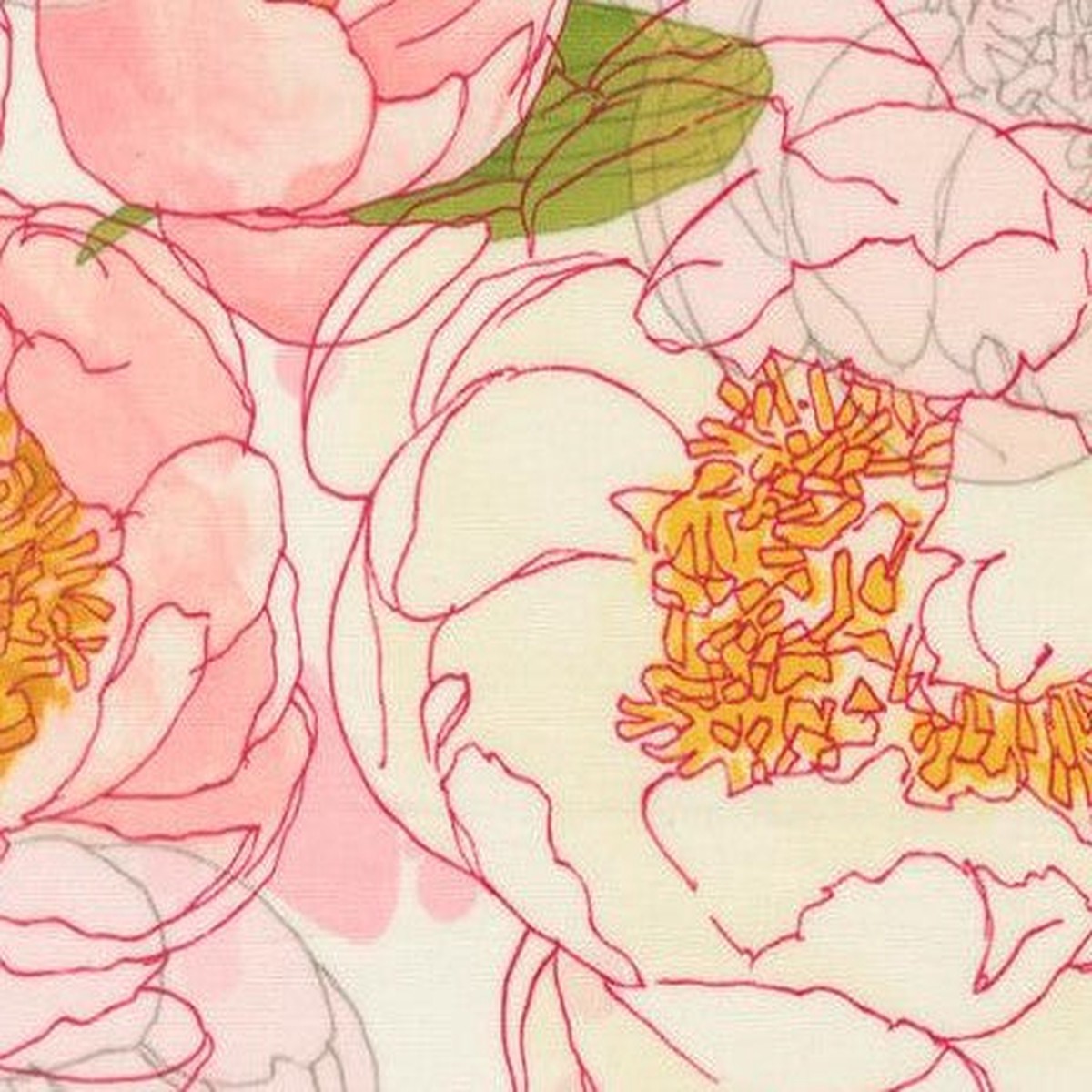 Moda - Darling Peony - Robin Pickens - Cream 48790 11