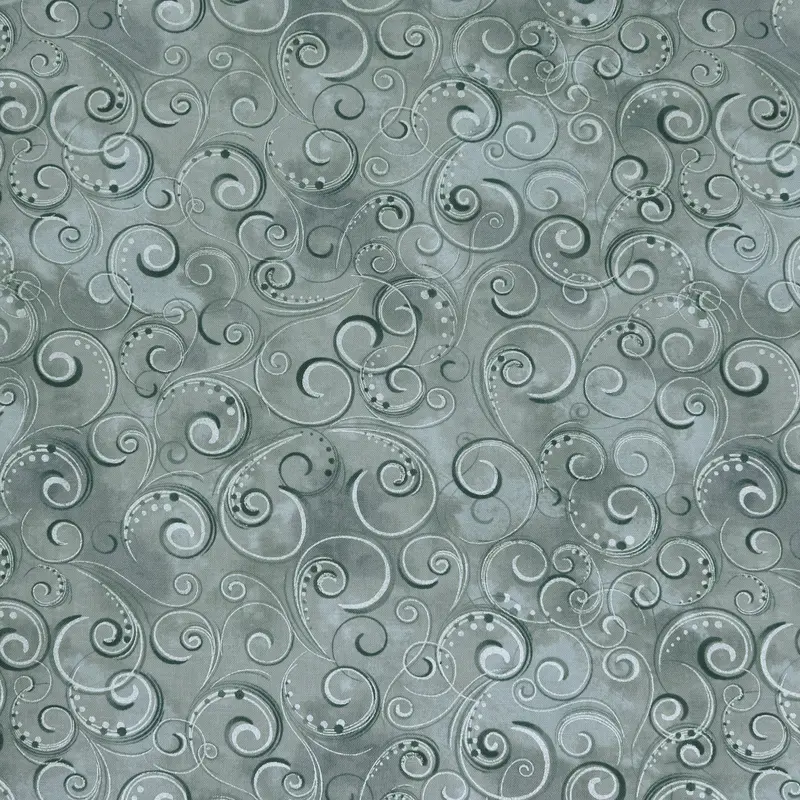 Pearl Splendor Fabric Collection - Smoky Gray