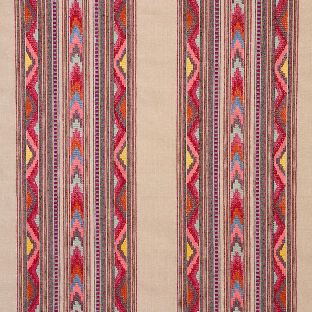 SCHUMACHER EXQUISITE EMBROIDERIES ZARZUELA STRIPE EMBROIDERY PRINTS PRINTS MULTI - 78392