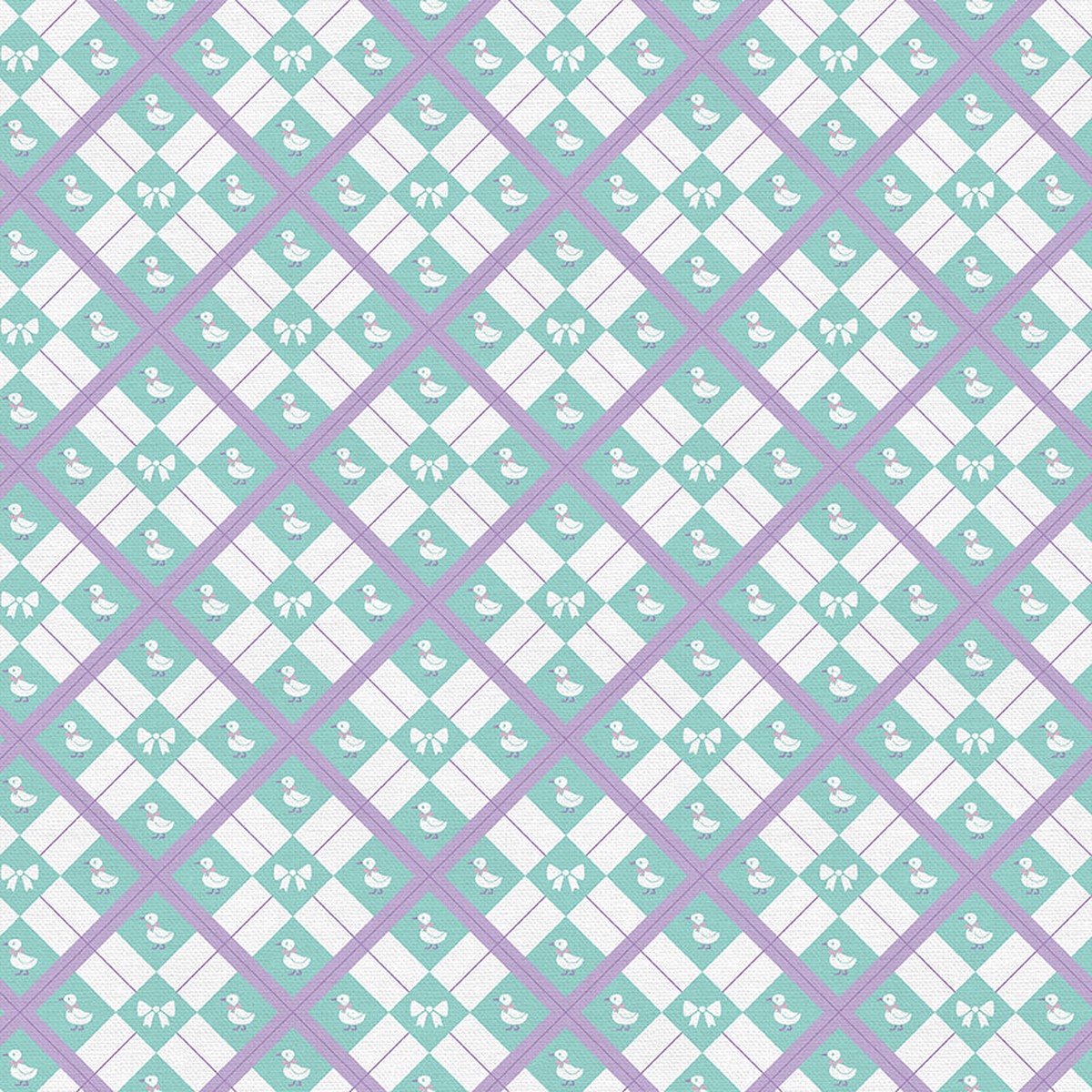 Duck Argyle - Purple