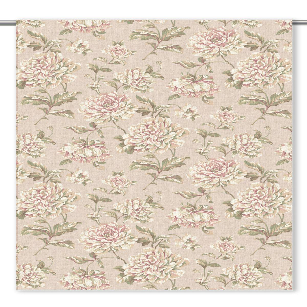 'Fallen Petals' Fabric by the Yard (Blush Pink/ Olive Green)
