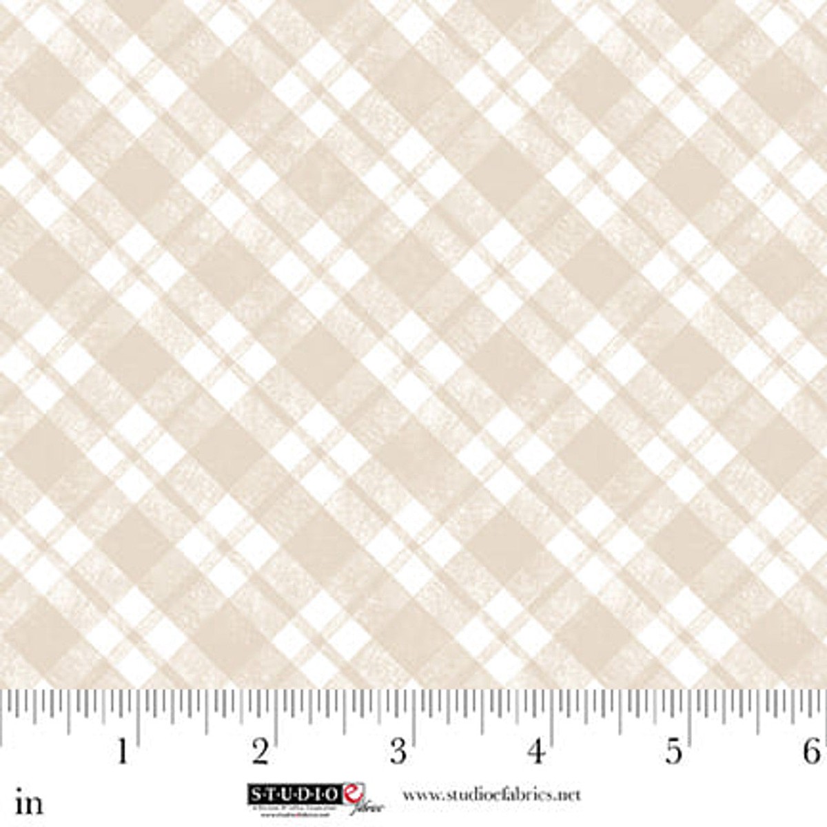 Sleepy Teddy Plaid - Oatmeal and White