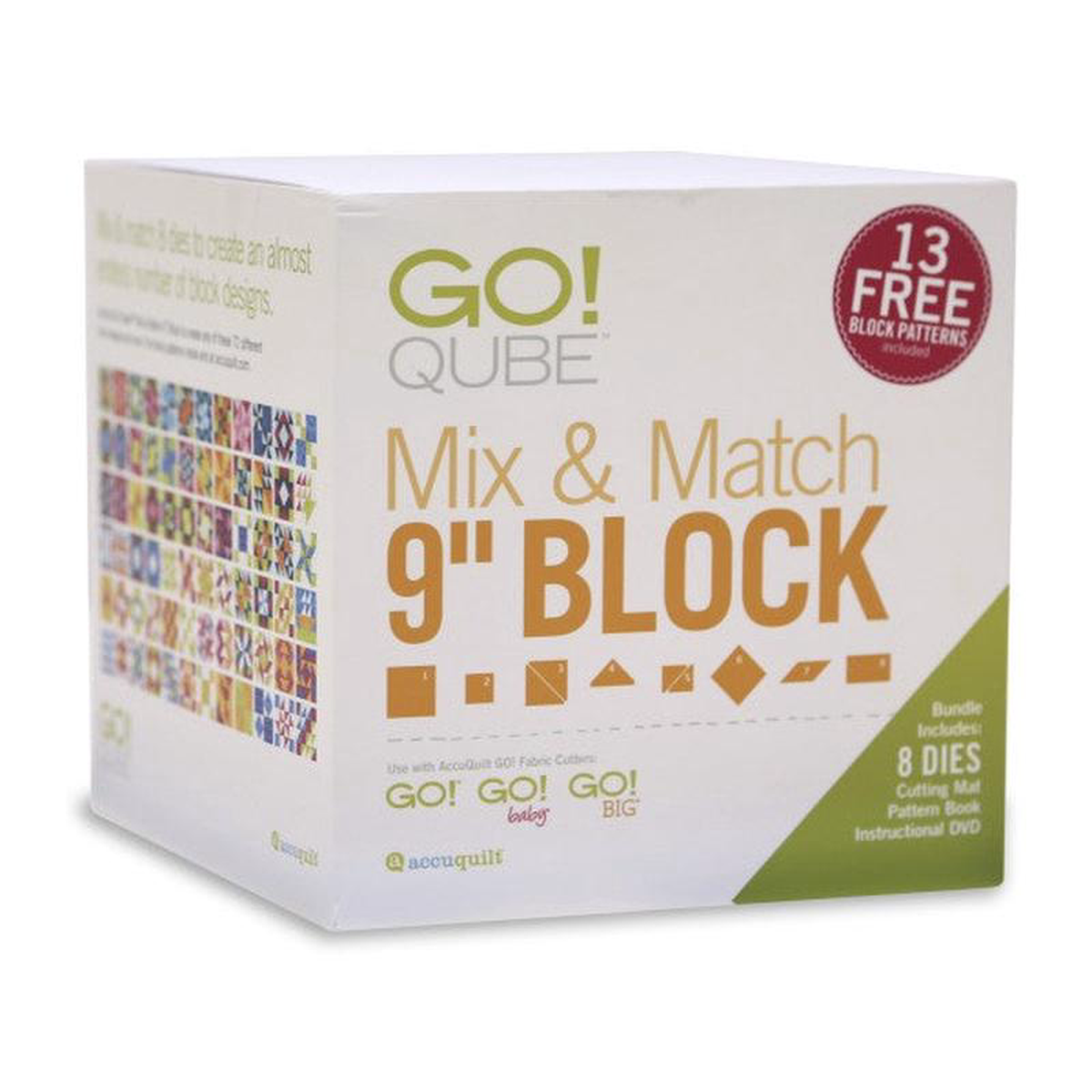 AccuQuilt GO Qube Mix and Match 98243 Block Die Set 55777