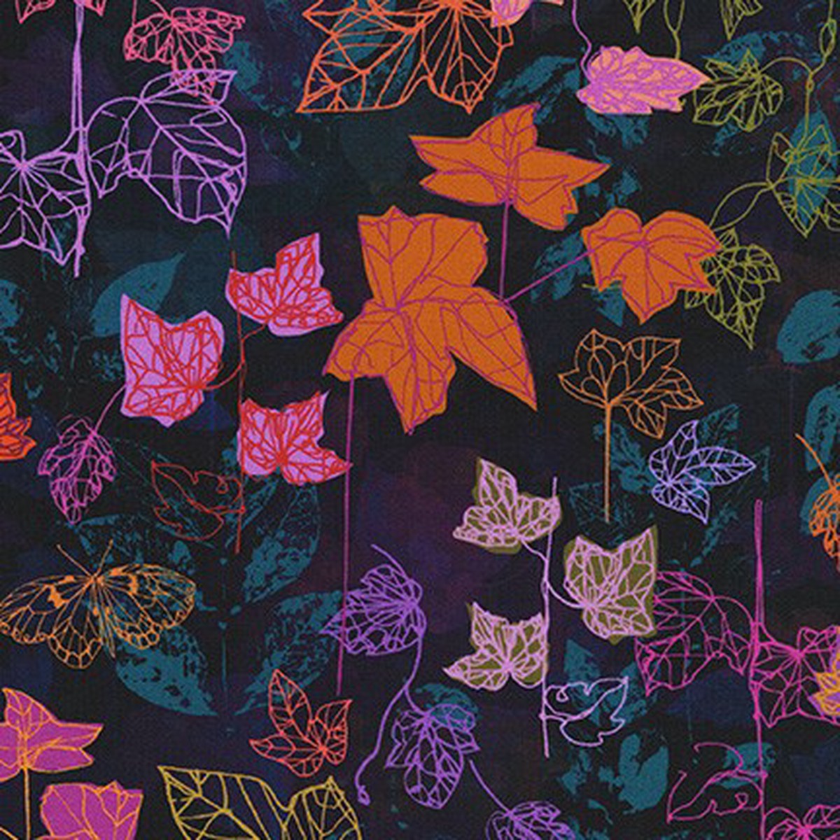 Loose Leaf Falling Leaves Nightfall