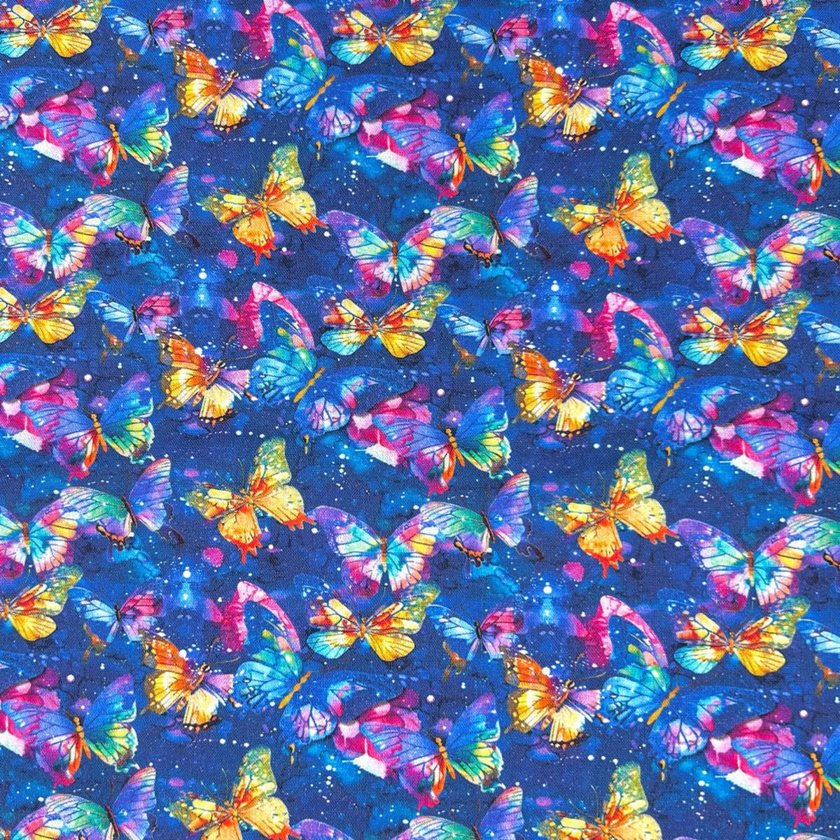 Starlight Butterfly Cotton Fabric