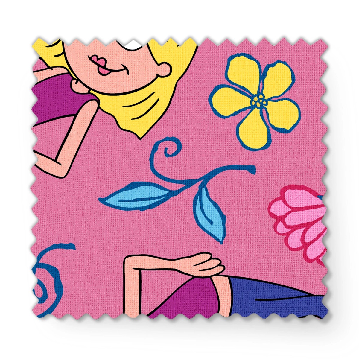 Disney Lizzie McGuire Floral Toss Fabric