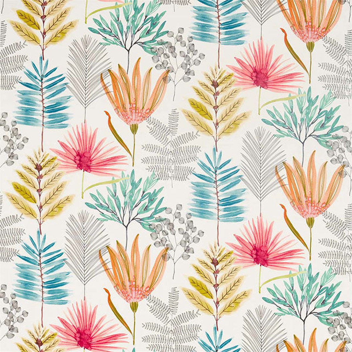 Yasuni Colour 2 Paprika Kiwi Harlequin Fabric
