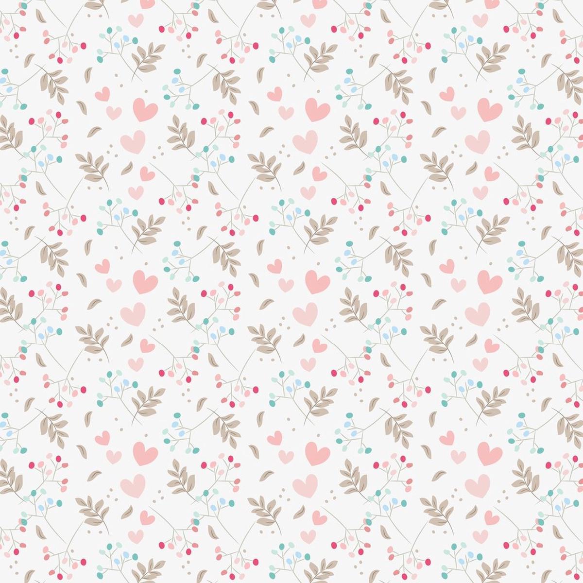 Sweet Floral Valentine Fabric