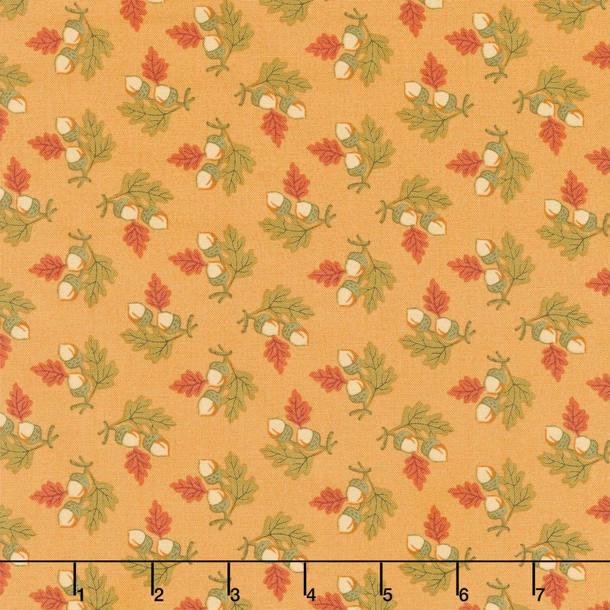 Autumn Woods - Gathered Acorns Butternut Yardage