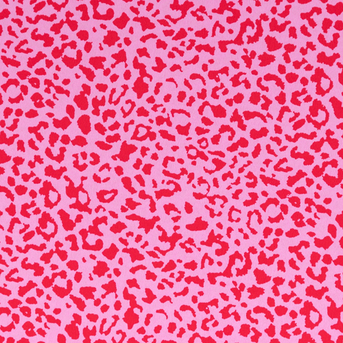 Polyester Crepe in Pink & Red Leopard Print - Per Metre