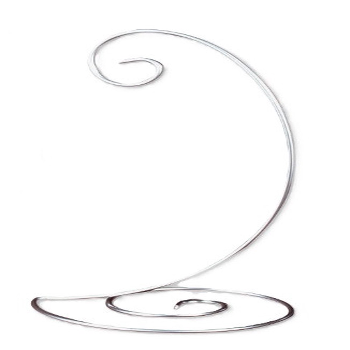 Spiral Ornament Stand - Silver - Small