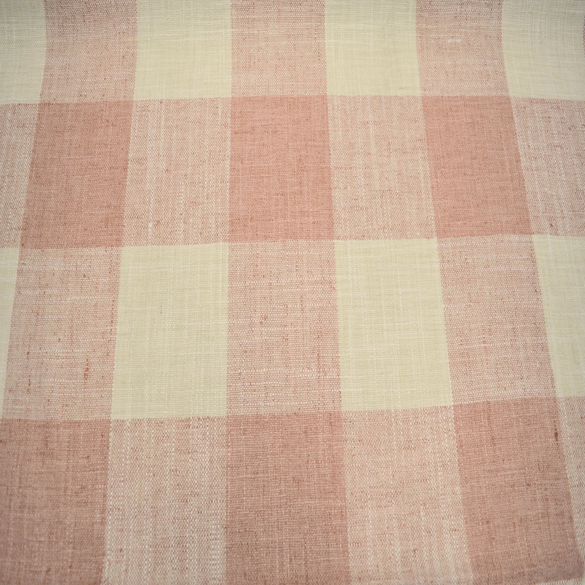 Check Please Plus Soft Coral Kaufmann Fabric