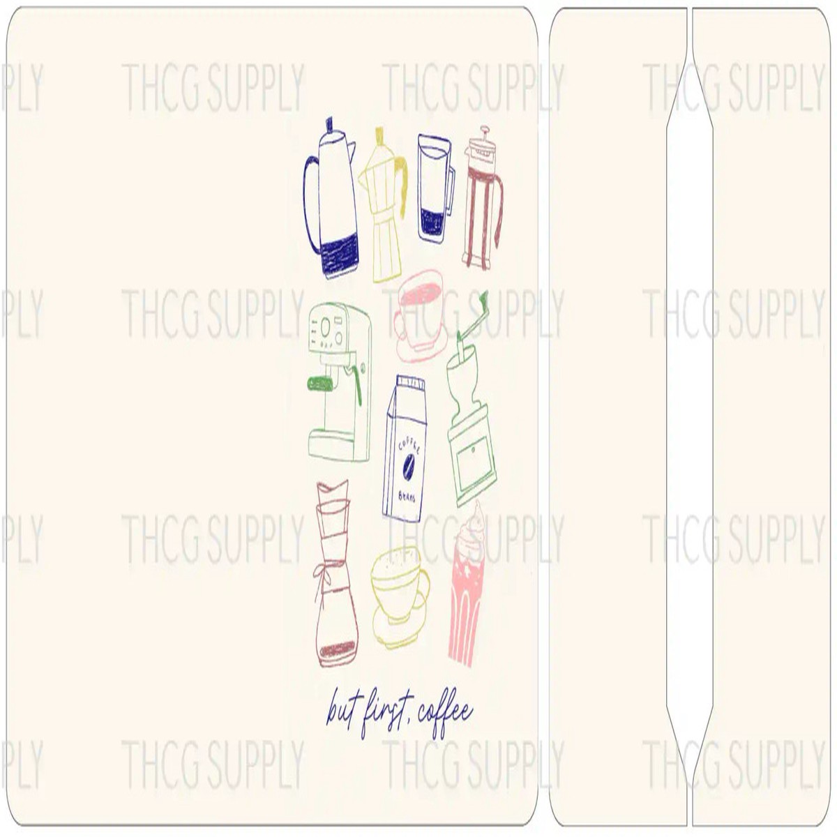 Cut and Sew - Mini Notebook Cover J212 But first coffee