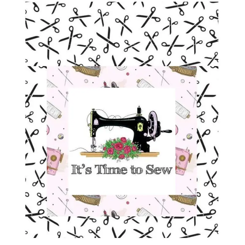 It's Time to Sew Mini Wall Hanging 9" x 9"