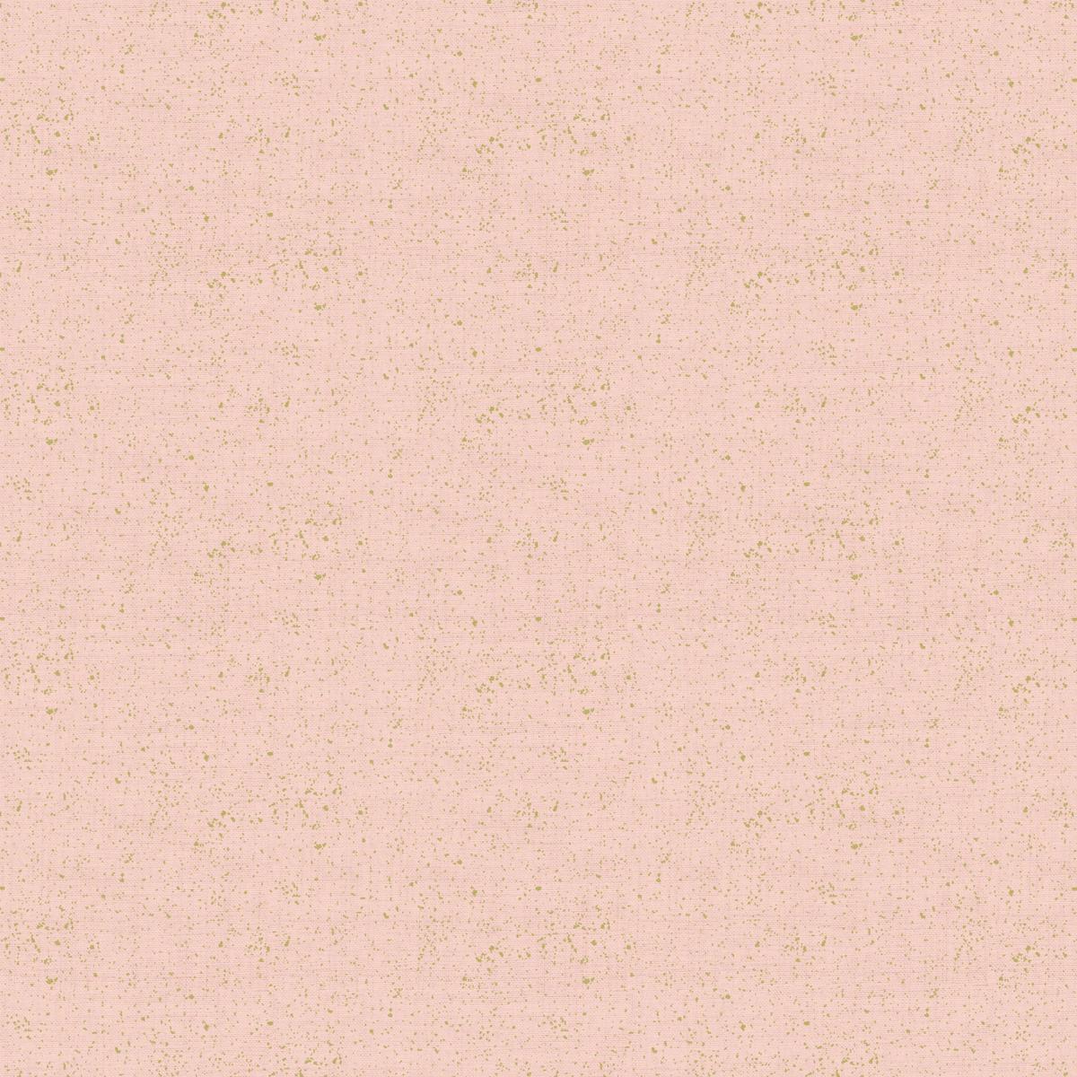 Makower Metallic Linen Texture - Rose 2566 P2