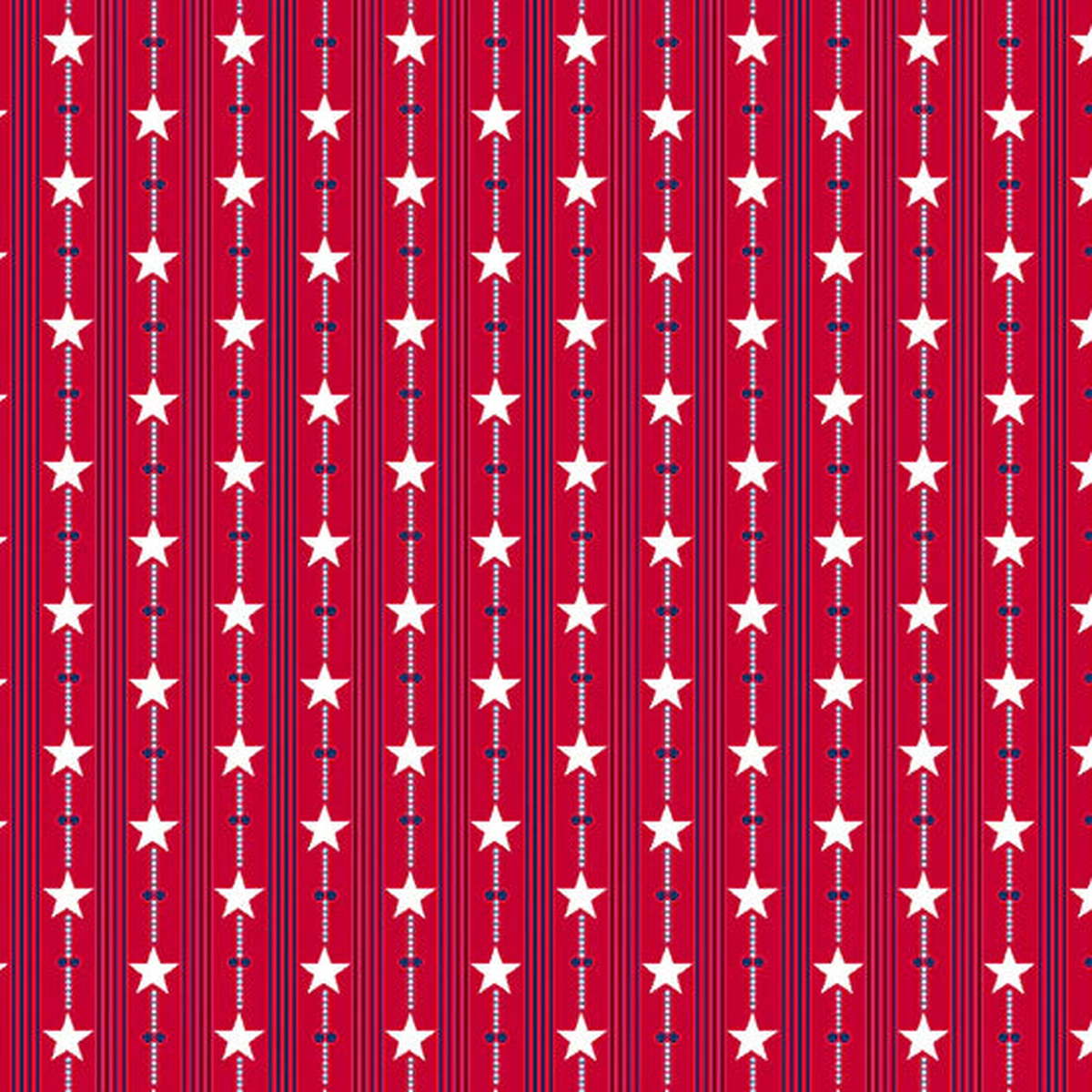 Andover Fabrics - Salute Red Stripe SOLD BY THE HALF YARD
