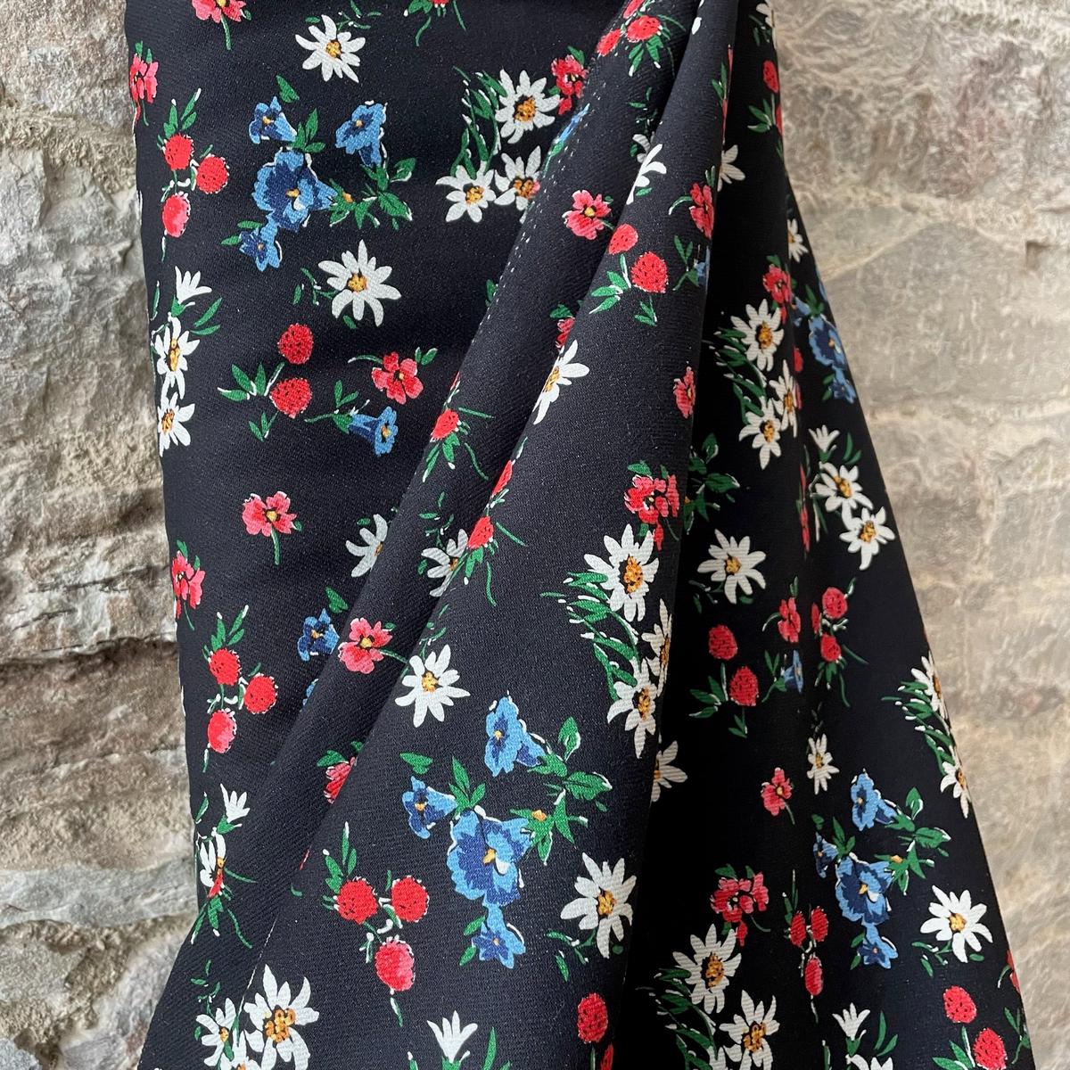 Adeline Floral Denim by Fabric Godmother
