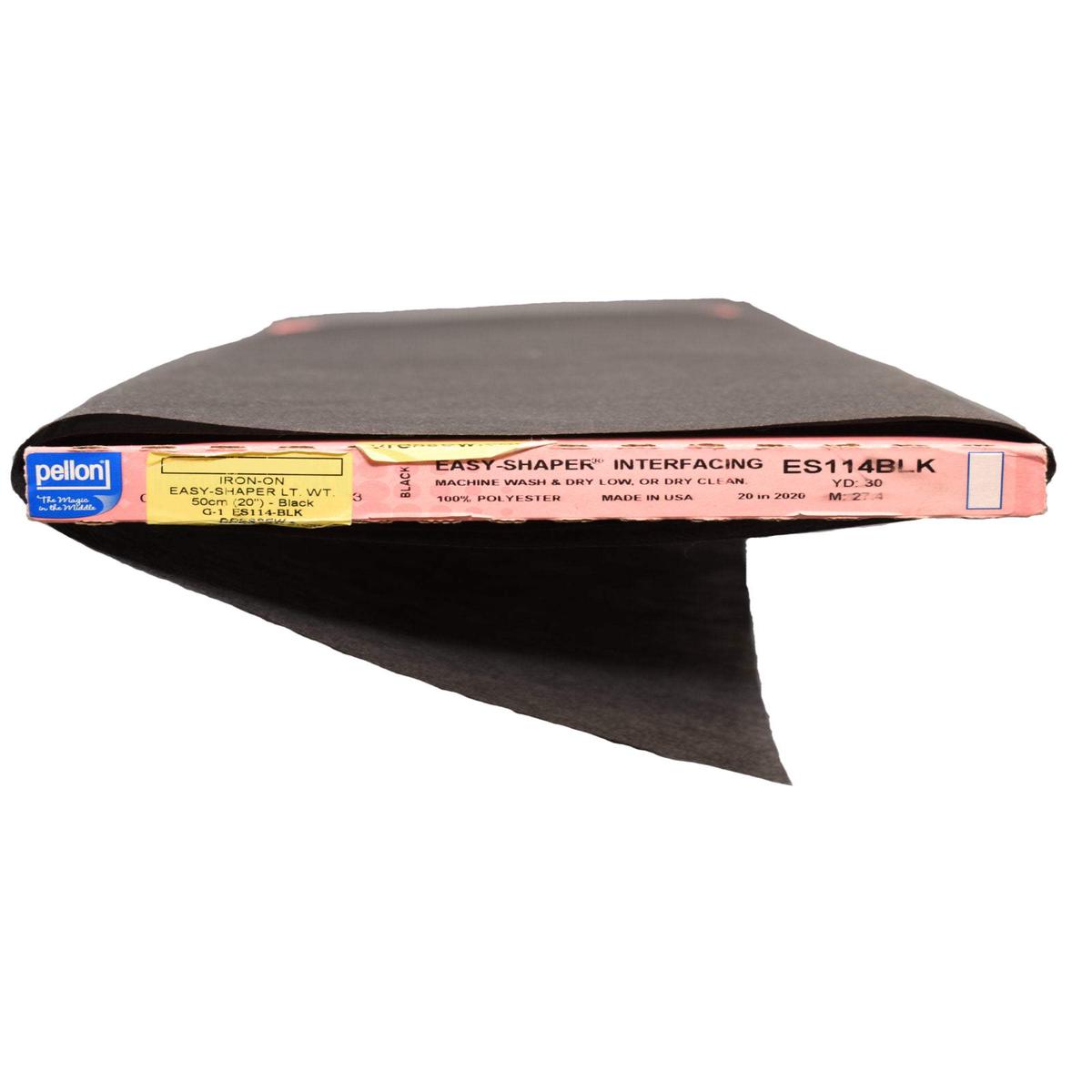 Pellon ES114 Iron-On Easy-Shaper Light Weight Black
