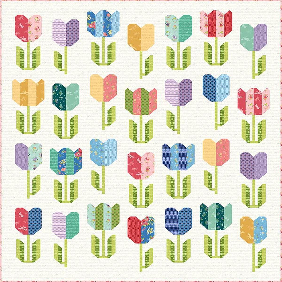 Spring Awakening Quilt PATTERN P266 - Cherry Blossoms Quilting - Riley Blake Designs - INSTRUCTIONS Only - Confident Beginner