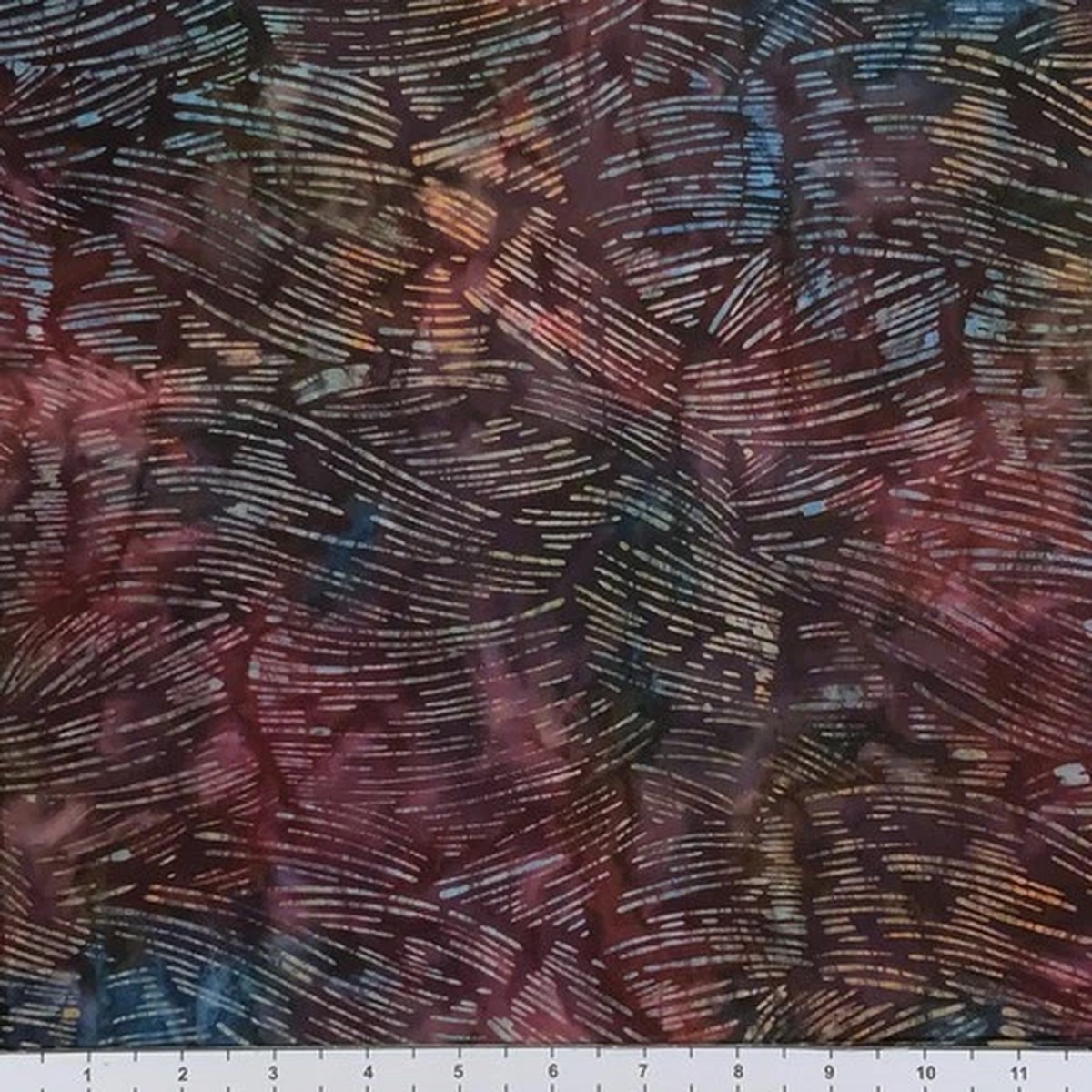 1 Yard Cut of Lunn Fabric Brush Strokes Batik 100% Cotton 3472 Celestial