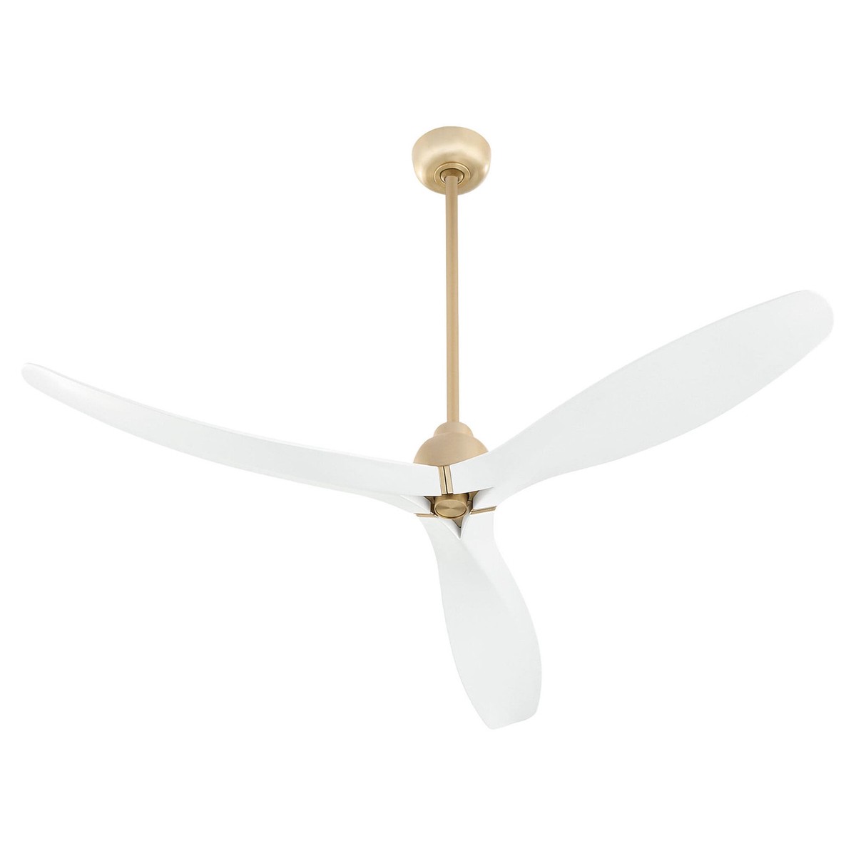 Bora Bora 62 Ceiling Fan in Aged Brass & Studio White by Cyan Design