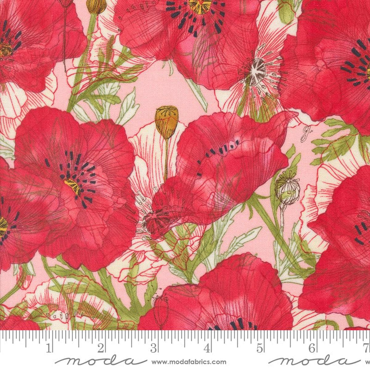 Moda Superbloom Fabric - Poppy Large Carnation 48781 19