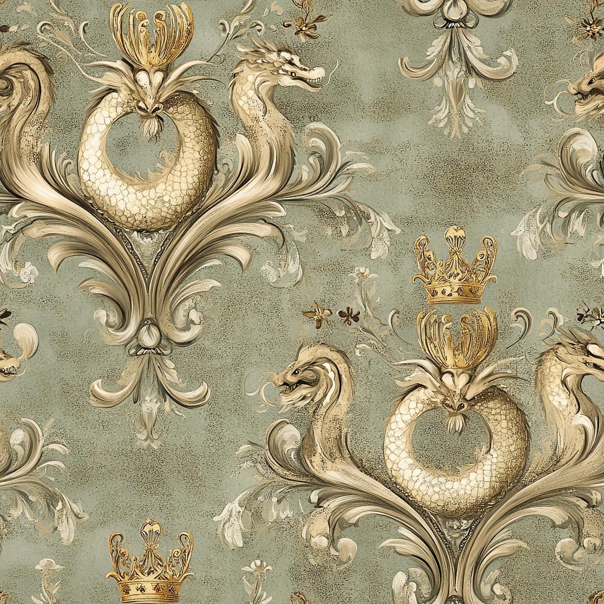 Draconian Royale Pattern 31 Quilting Cotton Fabric