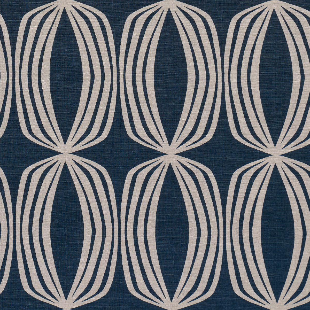 Fontana Hand Print Indigo Fabric