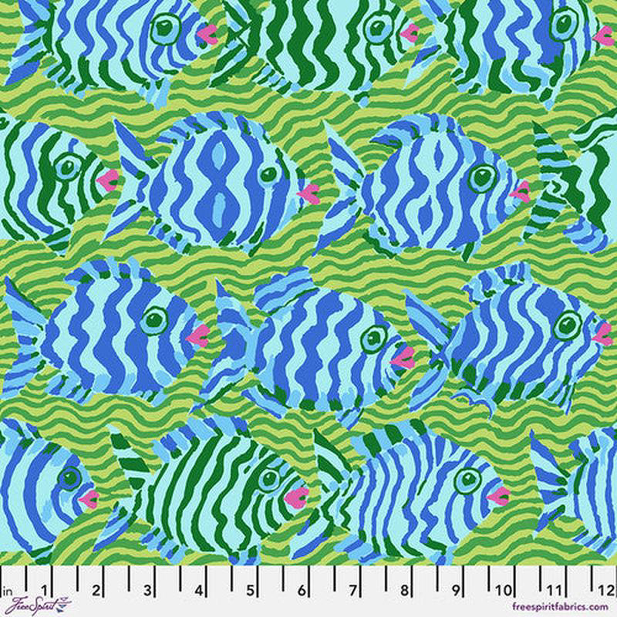 Kaffe Fassett Collective 8211 August 2025 PWBM100Lime Minnows Lime