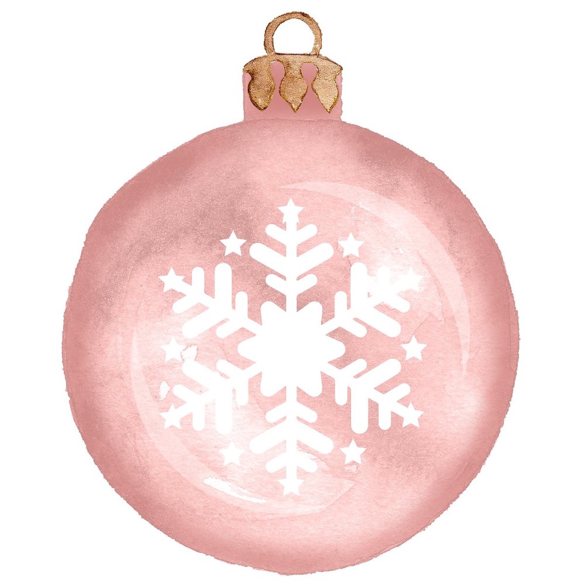 Sweet Christmas Gnomes Pink Ornament Fabric Panel