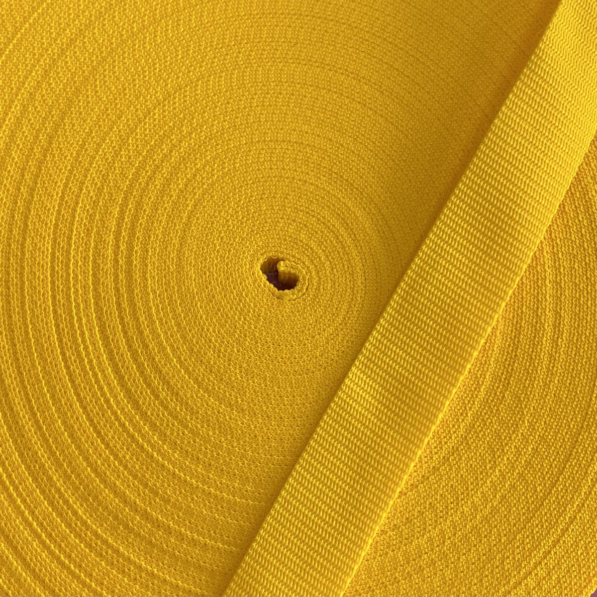 38mm Polypropylene Webbing Yellow