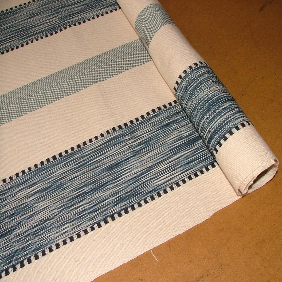 93cms iLiv Portland Riviera Cotton Stripe Curtain Upholstery Cushion Fabric
