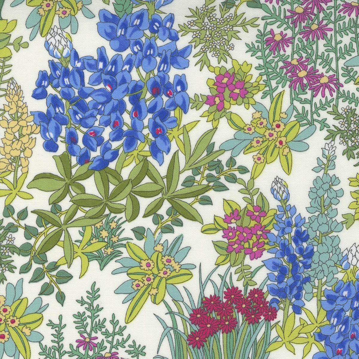 Moda Wildflowers 2021 Fabric - Wildflowers Floral Field Cloud 33620 11
