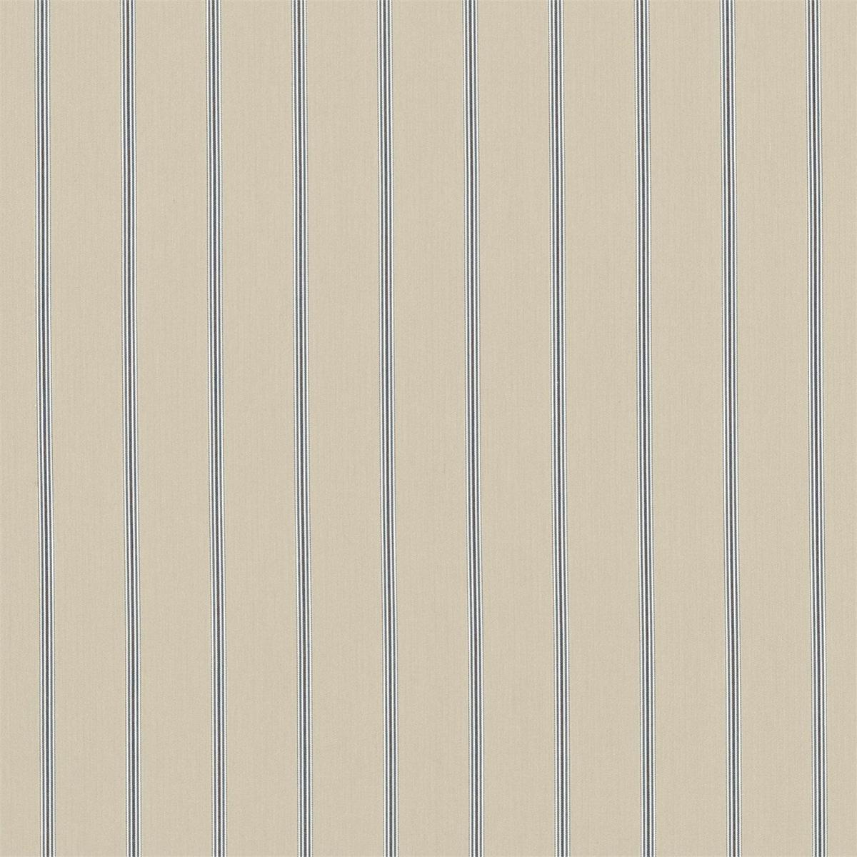 SANDERSON Annis Fabric Stripes Biscuit,Indigo - DCST232648