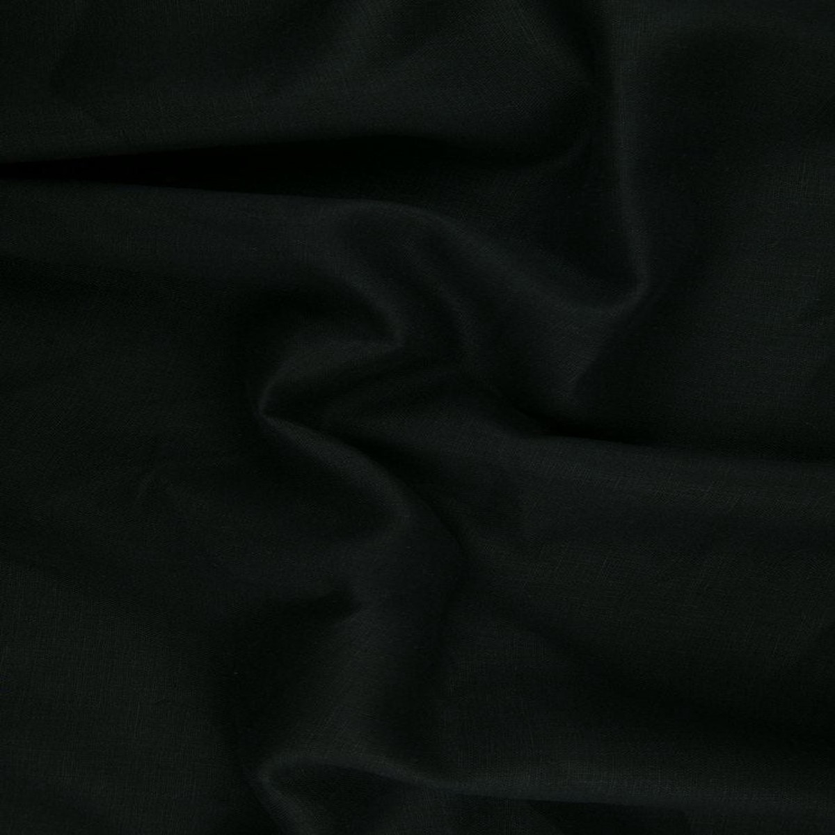 Black Medium Weight Linen Fabric