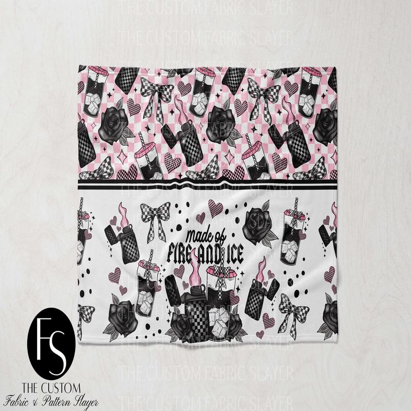 Fire and Ice - CERRASSHOP - Double Sided Print Blanket