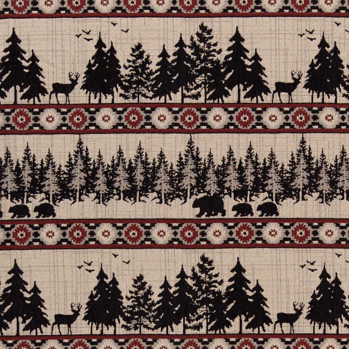 Charlotte - D2692 - Forest Crimson - Fabric by the Yard