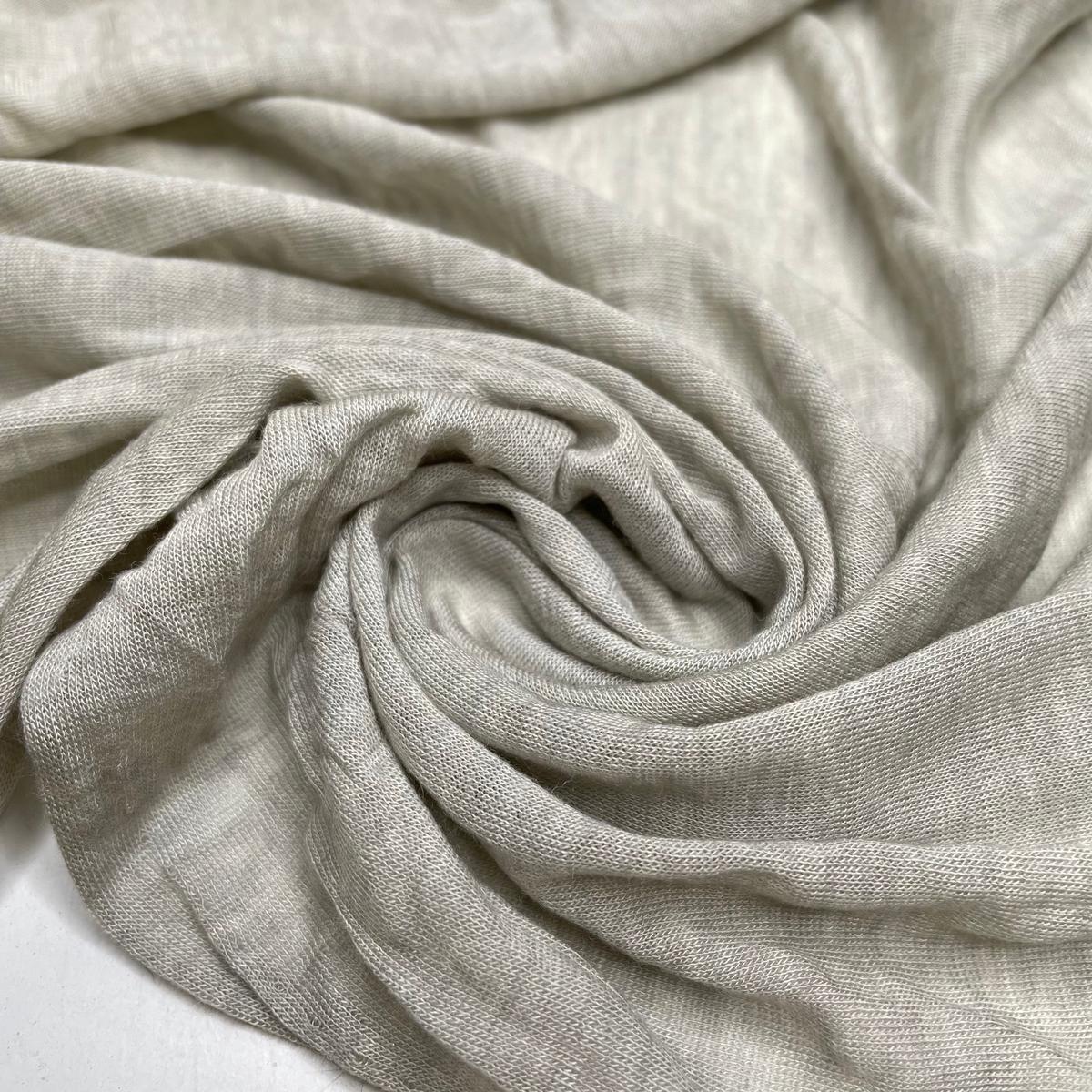 Cloud City - Jersey Cotton Blend Knit - Light Grey - 1.3M Bundle